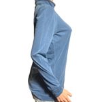 Pulp long sleeve turtle neck sapphire ruched solid casual lightweight tee shirt L Blue Size L Photo 2