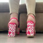 Forever 21 Women Ankle Strap Block Heel Pink Sandals Size 7.5 Photo 2