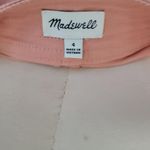 Madewell  pink denim zip aline mini skirt size 4 Photo 5
