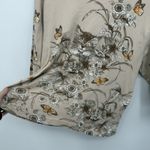 Morning Sun Beige Brown Cat 3/4 Sleeve Top Tee Cotton Kitty Kitten XL Photo 6