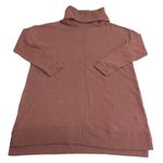 Lulus  Sweater Dress Womens Large Mauve Pink Autumn Daze Knit Cowl Neck Photo 2