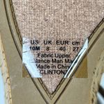 Franco Sarto Wedge Sandals Cork Perforated T Strap Adjust Buckle Taupe Size 10 Photo 5