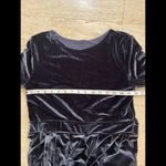 DESIR COUTURE Gray Velvet Gown Maxi Dress Sash High Slit‎ M Size M Photo 8