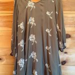 Altar'd State  Green Cream Bishop Sleeve Sundress Photo 1