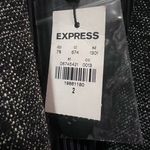 EXPRESS Editor One-Button Suit Business Career Work Stretch Black Blazer Size 2 Photo 3