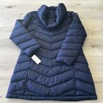 Charter Club  Packable 3/4 Length Puffer Hooded Jacket Marine L NWT Photo 9
