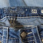 Miss Me  Mid-Rise Embellished Skinny Jeans in Blue – Size 24 – EUC Photo 12