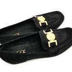 Sugar Mada Women's Embellished Chaim Bow Flat Slip On Loafers Shoes Size 7.5 Black Photo 0