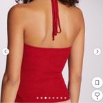 Maeve Anthropologie  2 piece set small halter shrug raspberry red $130 nwt Photo 2