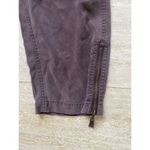Soft Surroundings  Drawstring‎ Waist Cargo Pants Zip Leg Openings PXS NWT Maroon Photo 5
