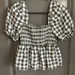 Dizzylizzy Green White Gingham top Photo 4