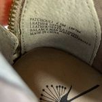 OTBT  Patchouli ruched leather stacked heel open toe booties metallic grey 8.5 Photo 7