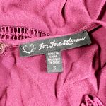 For Love & Lemons  Deep V Floral Flower Lace Applique Long Sleeve Blouse Top Wine Photo 1