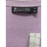 New York And Company NWT 7th Avenue Cardigan Sweater XL Purple Short Sleeve Knit Photo 2