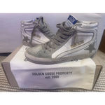 Golden Goose Women's Slide Classic White Gray Sneakers Size 10 Photo 2