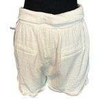 Camila Coelho White Wide Leg Shorts MEDIUM Cotton Gauze Pockets Cuff $158 NEW Photo 5