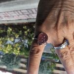 Tahari  Rose Gold Pave Pink Crystal Pear Ring sz 8 Photo 1