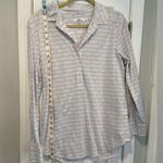 Vineyard Vines  Size 8 Striped Neon Polka Dot Cotton Long Sleeve Popover Top Photo 6