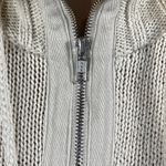 Chico's Sweater Jacket Full Zip Cream Size L Large Knit Mock Neck Size 2 Cotton Photo 4
