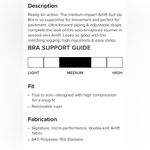 Alo Yoga NWT Airlift Suit Up Sports Bra Bluestone White Size XS Photo 4