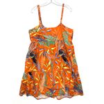 Beach Lunch Lounge Braided Strap Button Dress L Tropical Resortwear Hawaiian Photo 2