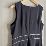 Liz Claiborne  Y2k dark navy white trim sheath career dress Photo 4