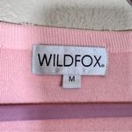 Wildfox Pink Leopard Print Boat Neck Sweater Womens M Casual Cozy Pullover Photo 6