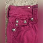 Miss Me  Skinny Jeans with Rasberry Angel Wing Bedazzled Rhinestone Back Pockets Photo 7