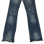 Cowgirl Tuff Bootcut Jeans 27 Tried True Bling Studs White Stitch Tall Stretch Blue Photo 5