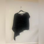 Free People  Beach Top asymmetrical cover up ribbed stripped charcoal gray size S Photo 4