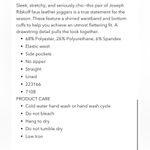 Joseph Ribkoff  Black Faux Leather Joggers Photo 3