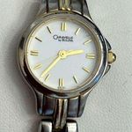 Caravelle by Bulova Ladies Watch Gold Silver Tone Bracelet White Dial Gold Hands Photo 3