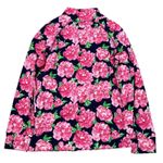 Mud Pie  Pink Floral Quarter Zip Sweatshirt Photo 1