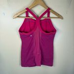 Lululemon Ujjayi Y II Athletic Tank Top Raspberry Size 2 Activewear Built in Bra Photo 3