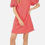 Free People Apricot Rose Eyelet Mini Dress in Strawberry Spritz, Size S NWT $138 Photo 4
