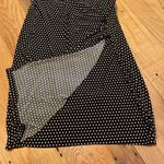 Norma Kamali  Baby Polka Dot Faux
Wrap Slinky S/S Dress Black & White Sz LARGE Photo 9