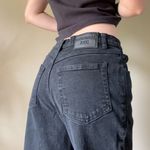 Femme Fatale Black Bootcut Denim Jeans Size 12 Photo 4