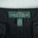 LRL Lauren Jeans Co Ralph Lauren Shorts Womens 12 Black Distressed Photo 3