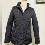 BCBGeneration Quilted Anorak jacket Black Pockets Zip and Snaps Closure size XS Photo 8