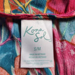 Kona Sol  Sleeveless Maxi Duster Cover Up Tropical Print size S/M Photo 5