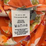 Maeve for Anthropologie 100% Silk Floral Tunic Top – Medium Orange Photo 3