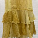 Max Studio  Golden Yellow Silk Ruffle Dress | Special Edition | Size S Photo 12