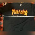 Thrasher  Magazine Black Large Orange Lettering Women’s Size L / Men’s Size M Photo 12