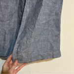 Athleta Cabo Linen Wide Leg Pants in Blue Size 4 Photo 1