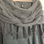 Apostrophe EUC  Cowl Neck Knit Sweater Grey sz M Photo 2