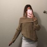 Knox Rose Tan Off Shoulder Sweater  Photo 0