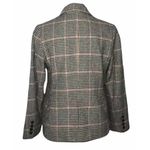 L.L.Bean Womens  Bellandi Black Houndstooth Print Lined Italian Wool Blazer PS Photo 9