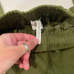 Bathrins Tapered Army Green Joggers with Pocket and Drawstring Womens Size Small Photo 2