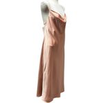Show Me Your Mumu Verona Cowl Dress Rose Gold Luxe Satin XXL Photo 4