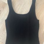Quince  Black Ribbed Crop Top Photo 1